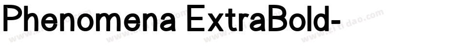 Phenomena ExtraBold字体转换